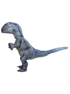 Adult Jurassic World Blue Velociraptor Inflatable Costume