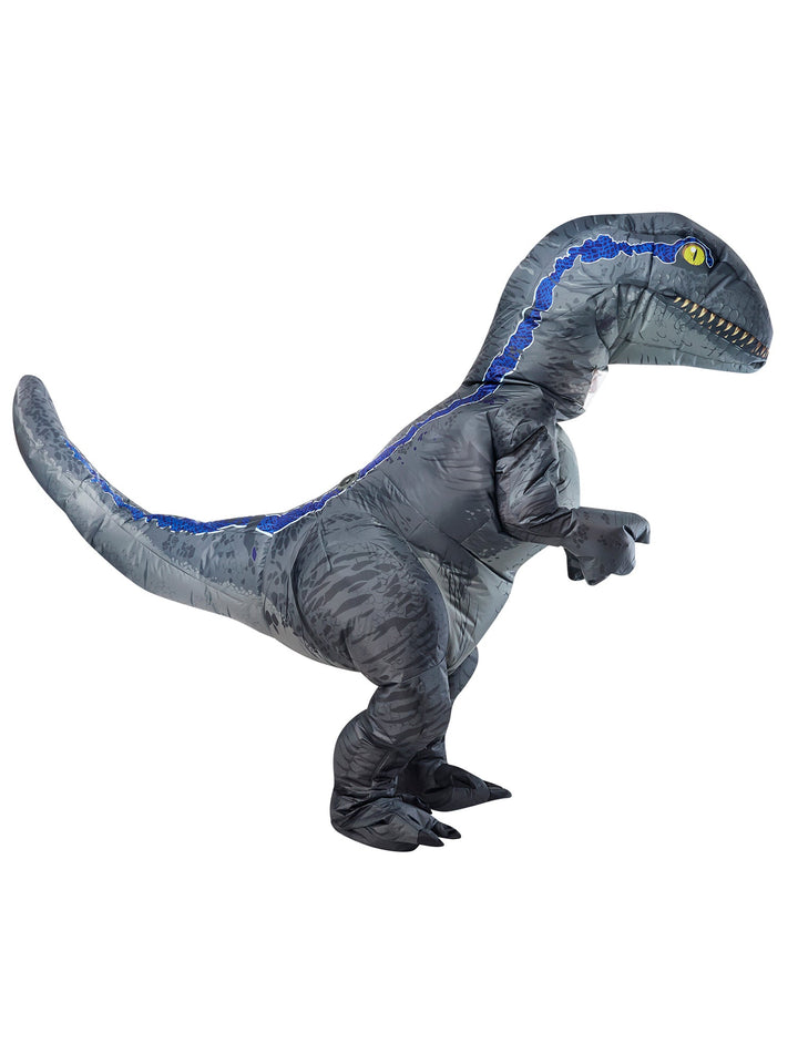 Adult Jurassic World Blue Velociraptor Inflatable Costume