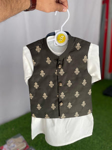 Green Crown 3 Piece Eastern Dress (6-36M)