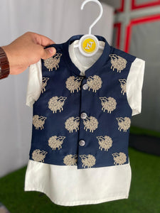 Blue Sheep 3 Piece Eastern Dress  (6-36M)