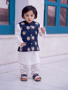 Blue Sheep 3 Piece Eastern Dress  (6-36M)
