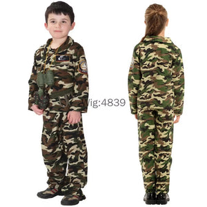 Boys Girls Cosplay Special Forces Soldier Costume